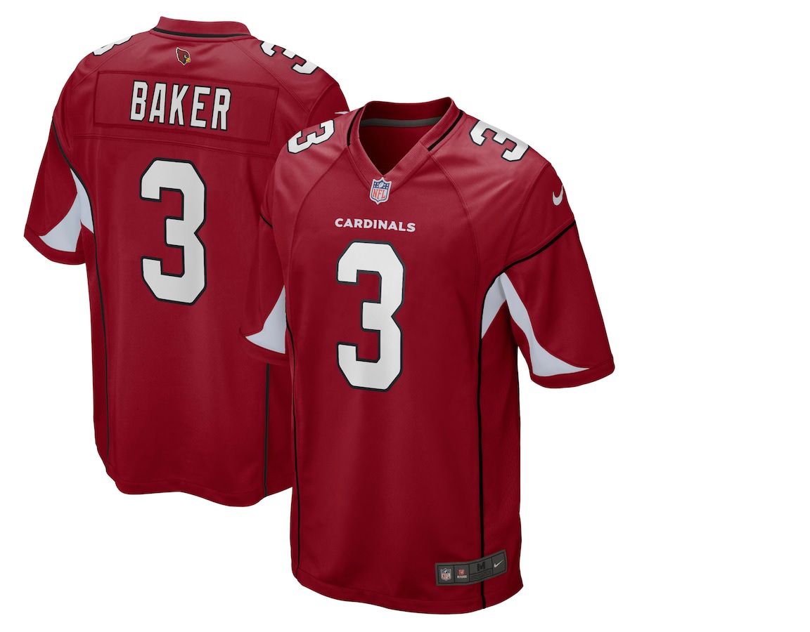 Men Arizona Cardinals 3 Budda Baker Nike Cardinal Game NFL Jersey